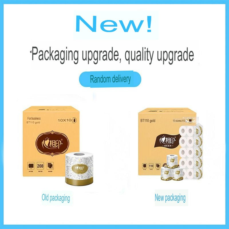 100 rolls paper towel roll toilet paper toilet paper property hotel room affordable three-layer 100 rolls